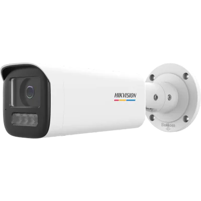 Cameră de supraveghere IP Bullet 4 MP ColorVu Smart Hybrid Light HIKVISION DS-2CD1B47G2H-LIU(4MM), 4.0 mm, WL 50 m, IR 50 m, PoE, microfon, White