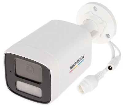 Cameră de supraveghere IP Bullet 4 MP ColorVu Smart Hybrid Light HIKVISION DS-2CD1T47G2H-LIU(4MM), 4.0 mm, WL 50 m, IR 50 m, PoE, microfon, White