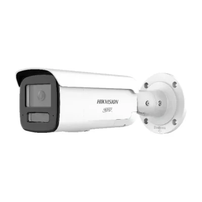 Cameră de supraveghere IP Bullet 4 MP Smart Hybrid Light ColorVu HIKVISION DS-2CD2T47G3-LIS2UY/SL(2.8MM), 2.8 mm, WL 60 m, IR 60 m, PoE, microfon, difuzor, White