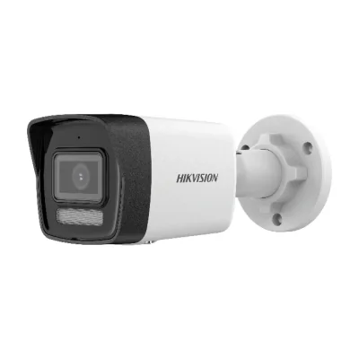 Cameră de supraveghere IP Bullet 4 MP Smart Hybrid Light HIKVISION DS-2CD1043G2-LIU(2.8MM), 2.8 mm, WL 30 m, IR 30 m, PoE, microfon, White