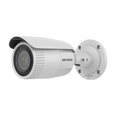 Cameră de supraveghere IP Bullet 4 MP Smart Hybrid Light HIKVISION DS-2CD1643G2-IZ, 2.8 - 12.0 mm, IR 50 m, PoE, White
