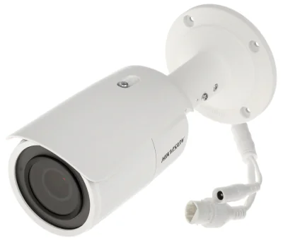Cameră de supraveghere IP Bullet 4 MP Smart Hybrid Light HIKVISION DS-2CD1643G2-IZ, 2.8 - 12.0 mm, IR 50 m, PoE, White