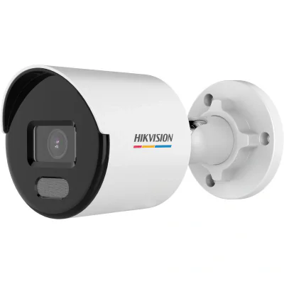 Camera de supraveghere IP Bullet 4MP Hikvision DS-2CD1047G2-L(2.8MM), lentila fixa 2.8mm, iluminare min: Color: 0.001 Lux @ (F1.0, AGC ON),0 Lux cu lumina alba: 30m, slot card de memorie: microSD/microSDHC/microSDXC maxim 256GB, alarma la evenimente: