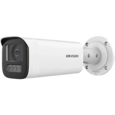 Camera de supraveghere IP Bullet 4MP Hikvision DS-2CD1B43G2-LIU(2.8MM), lentila fixa: 2.8mm, iluminare min: Color: 0.005 Lux @ (F1.6, AGC ON),B/W: 0 Lux cu IR: 60m, microfon incorporat, alarma la evenimente: Motion detection (support alarm triggering