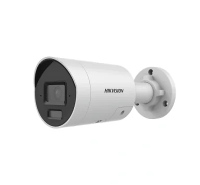 Camera de supraveghere IP Bullet 4MP Hikvision DS-2CD2043G2- LI2U/SL(2.8MM), lentila fixa 2.8mm, iluminare min: Color: 0.005 Lux @ (F1.6, AGC ON),0 Lux cu lumina alba: 40m, IR 40m, microfon incorporat, difuzor incorporat, slot card de memorie: microS