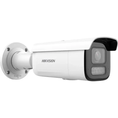 Camera de supraveghere IP Bullet 4MP Hikvision DS-2CD2643G2- LIZS2U/SL(2.8-12MM)), lentila varifocala: 2.8-12mm, iluminare min: Color: 0.005 Lux @ (F1.6, AGC ON),B/W: 0 Lux cu IR 60m, microfon incorporat, difuzor incorporat, interfata audio: 1/1, ala