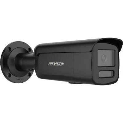 Camera de supraveghere IP Bullet 4MP Hikvision DS-2CD2T47G3- LIY(2.8MM)/BK, lentila fixa 2.8mm, iluminare min: Color: 0.0005 Lux @ (F1.0, AGC ON),0 Lux  cu lumina alba: 60m, IR: 60m, slot card de memorie: microSD/microSDHC/microSDXC maxim 512GB, alar