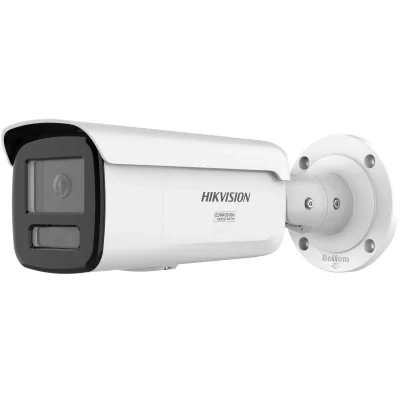 Camera de supraveghere IP Bullet 4MP Hikvision DS-2CD2T47G3-LIY(2.8MM), lentila fixa 2.8mm, iluminare min: Color: 0.0005 Lux @ (F1.0, AGC ON),0 Lux  cu lumina alba: 60m, IR: 60m, slot card de memorie: microSD/microSDHC/microSDXC maxim 512GB, alarma l