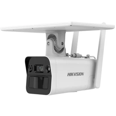 Camera de supraveghere IP Bullet 4MP Hikvision DS-2XS2T41G1- ID/4G/C05S07(4MM) cu panou solar, lentila fixa: 4mm, iluminare: B/W: 0.01 Lux @ (F1.6, AGC ON),B/W: 0 Lux cu IR: 30m, microfon si difuzor incorporat, slot card de memorie: Micro SIM, alarma