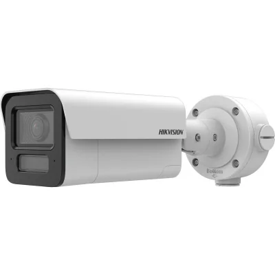 Camera de supraveghere IP Bullet 4MP Hikvision IDS-2CD5T47G2/V- XS(2.8MM), lentila fixa 2.8mm, iluminare min: Color:  0.0014 Lux @ (F1.0, AGC ON),B/W: 0.0005 Lux @ (F1.0, AGC ON),B/W: 0 Lux cu lumina alba, IR: 80m, microfon incorporat, difuzor incorp