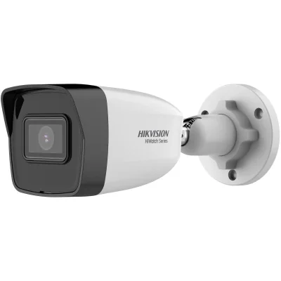 Camera de supraveghere IP Bullet 4MP HiWatch HWI-B140HA(2.8MM), lentila fixa 2.8mm, iluminare: Color: 0.01 Lux @(F2.0, AGC ON), B/W: 0 Lux cu IR: 30m, interfata: 1 RJ45 10 M/100 M self-adaptive Ethernet port, alarma la evenimente: Motion detection (s