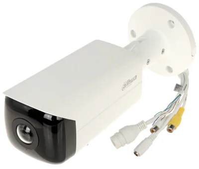 Cameră de supraveghere IP Bullet 5 MP WizSense DAHUA IPC-HFW3441T-AS-P-0210B, 2.1 mm, IR 20 m, PoE, microfon, White