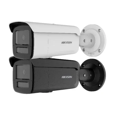 Cameră de supraveghere IP Bullet 6 MP AcuSense Smart Hybrid Light HIKVISION DS-2CD2T63G2-4LI(2.8MM), 2.8 mm, PoE, microfon, White