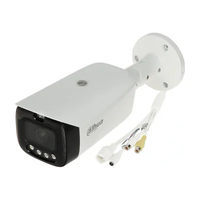 Cameră de supraveghere IP Bullet 6 MP TiOC WizColor Smart Dual Light WizSense DAHUA IPC-HFW3649T1-AS-PV-0280B-PRO, 2.8 mm, WL 50 m, IR 50 m, PoE, microfon, White