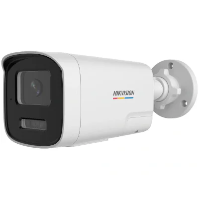 Camera de supraveghere IP Bullet 6MP ColorVu Hikvision DS-2CD1T67G2H- LIUF/SL(2.8MM), lentila fixa 2.8mm, iluminare: Color: 0.001 Lux @ (F1.0, AGC ON),B/W: 0 Lux with IR: 50m, microfon incorporat, difuzor incorporat, alarma la evenimente: Motion dete