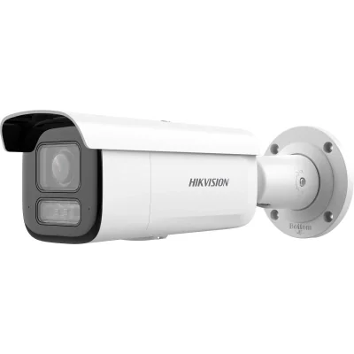 Camera de supraveghere IP Bullet 6MP Hikvision DS-2CD2663G2- LIZS2U(2.8-12MM), lentila varifocala: 2.8-12mm, iluminare min: Color: 0.005 Lux @ (F1.6, AGC ON),B/W: 0 Lux cu lumina alba: 60m, IR: 60m, microfon incorporat, interfata audio: 1/1, alarma: 