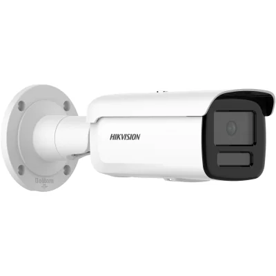 Camera de supraveghere IP Bullet 6MP Hikvision DS-2CD2T66G2H-4I(2.8MM), lentila fixa 2.8mm, iluminare min: Color: 0.001 Lux @ (F1.0, AGC ON),B/W: 0 Lux cu IR: 80m, slot card de memorie: microSD/microSDHC/microSDXC card maxim 512GB, alarma la evenimen