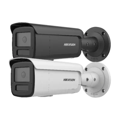 Cameră de supraveghere IP Bullet 8 MP AcuSense HIKVISION DS-2CD2T86G2H-IS2U/SL(2.8MM), 2.8 mm, IR 60 m, PoE, microfon, difuzor, White
