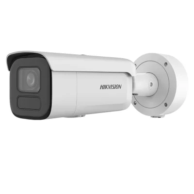 Camera de supraveghere IP Bullet 8MP Hikvision DS-2CD2686G2H- IZS(2.8-12mm)(EF), lentila varifocala 2.8-12mm, iluminare min: Color: 0.0008 Lux @ (F1.2, AGC ON),B/W: 0 Lux cu IR 60m, interfata audio: 1/1, alarma: 1/1, slot card de memorie: microSD/mic