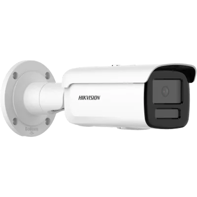 Camera de supraveghere IP Bullet 8MP Hikvision DS-2CD2T86G2H-4I(4MM) (EF), lentila fixa 4mm, iluminare min: Color: 0.0008 Lux @ (F1.0, AGC ON),B/W: 0 Lux cu IR: 80m, slot card de memorie: microSD/microSDHC/microSDXC maxim 512GB, alarma la evenimente: