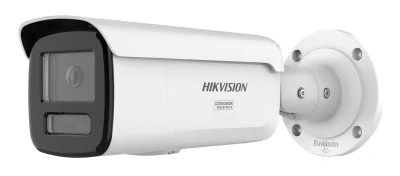 Camera de supraveghere IP Bullet 8MP Hikvision DS-2CD2T87G3-LIY(2.8MM), lentila fixa 2.8mm, iluminare min: Color: 0.0005 Lux @ (F1.0, AGC ON),0 Lux  cu lumina alba: 60m, IR: 60m, slot card de memorie: microSD/microSDHC/microSDXC maxim 512GB, alarma l