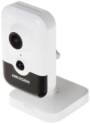 Cameră de supraveghere IP Cube 4 MP de interior, detecție persoane HIKVISION DS-2CD2443G2-IW(2.8MM)(W), 2.8 mm, IR 10 m, PoE, microfon, difuzor, White