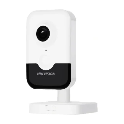 Cameră de supraveghere IP Cube 4 MP de interior, detecție persoane HIKVISION DS-2CD2443G2-IW(2.8MM)(W), 2.8 mm, IR 10 m, PoE, microfon, difuzor, White