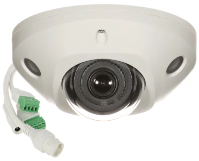 Cameră de supraveghere IP Dome 4 MP AcuSense HIKVISION DS-2CD2546G2-IWS4C, 4.0 mm, IR 30 m, PoE, microfon, White