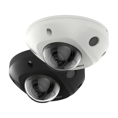Cameră de supraveghere IP Dome 4 MP AcuSense HIKVISION DS-2CD2546G2-IWS4C, 4.0 mm, IR 30 m, PoE, microfon, White