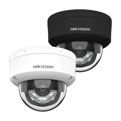 Cameră de supraveghere IP Dome 4 MP AcuSense Smart Hybrid Light HIKVISION DS-2CD2143G2-LIS2U(2.8MM)/BK, 2.8 mm, WL 30 m, IR 30 m, PoE, microfon, Black