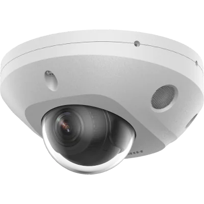 Cameră de supraveghere IP Dome 4 MP AcuSense Smart Hybrid Light HIKVISION DS-2CD2543G2-LIS2U(2.8MM), 2.8 mm, WL 30 m, IR 30 m, PoE, microfon, White