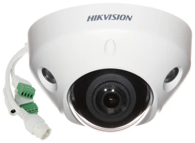 Cameră de supraveghere IP Dome 4 MP ColorVu HIKVISION DS-2CD2547G2-LS2CB, 2.8 mm, WL 30 m, PoE, microfon, Black