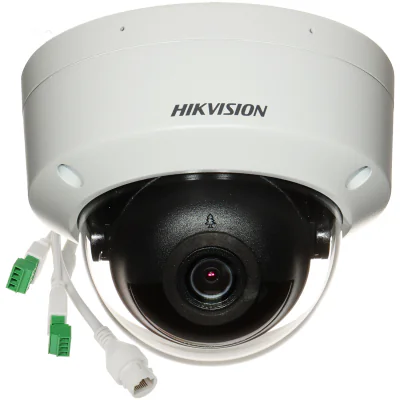 Cameră de supraveghere IP Dome 4 MP DarkFighter AcuSense HIKVISION DS-2CD2146G2H-ISU(2.8MM), 2.8 mm, IR 30 m, PoE, microfon, White