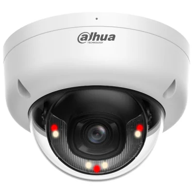 Cameră de supraveghere IP Dome 4 MP Smart Dual Light DAHUA IPC-HDBW1439E1-A-IL-0280B-S6, 2.8 mm, White