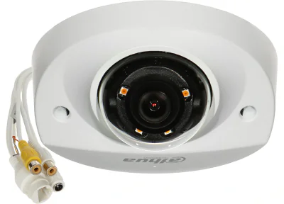 Cameră de supraveghere IP Dome 4 MP Smart Dual Light WizSense DAHUA IPC-HDBW2449F-AS-IL-0280B, 2.8 mm, PoE, microfon, White