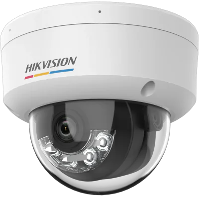 Camera de supraveghere IP Dome 4MP ColorVu with Smart Hybrid Light Hikvision DS-2CD1147G2H-LIU(2.8MM), lentila fixa: 2.8mm, iluminare min.: Color: 0.001 Lux @ (F1.0, AGC ON),B/W: 0 Lux cu IR: 30m, microfon incorporat, alarma la evenimente: Motion det