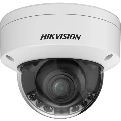 Camera de supraveghere IP Dome 4MP Hikvision DS-2CD2747G2HT- LIZS(2.8-12MM)(EF), lentila varifocala: 2.8-12mm, iluminare: Color: 0.0028 Lux @ (F1.2, AGC ON),0 Lux cu lumina alba: 40m, slot card de memorie: microSD/microSDHC/microSDXC card, up to 512 