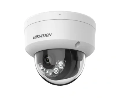Camera de supraveghere IP Dome 4MP Smart Hybrid Light Hikvision DS-2CD1143G2-LIU(2.8MM), lentila fixa 2.8mm, iluminare min: Color: 0.005 Lux @ (F1.6, AGC ON),B/W: 0 Lux cu IR 30m, microfon incorporat, alarma la evenimente: motion detection, video tam