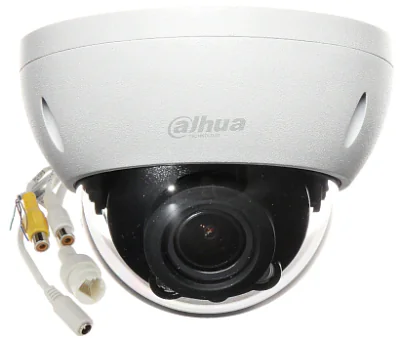 Cameră de supraveghere IP Dome 5 MP WizSense DAHUA IPC-HDBW2541R-ZAS-27135-S2, 2.7-13.5 mm, IR 40 m, PoE, microfon, White