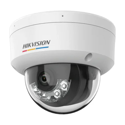 Cameră de supraveghere IP Dome 6 MP ColorVu Smart Hybrid Light HIKVISION DS-2CD1167G2H-LIU(4MM), 4.0 mm, WL 30 m, IR 30 m, PoE, microfon, White