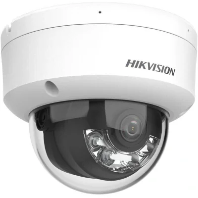 Camera de supraveghere IP Dome 6MP Hikvision DS-2CD2163G2-LIS2U(2.8MM), lentila fixa 2.8mm, iluminare min: Color: 0.005 Lux @ (F1.6, AGC ON),0 Lux cu lumina alba: 30m,  IR 30m, microfon dual incorporat, interfata audio: 1/1, alarma: 1/1, slot card de