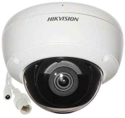 Cameră de supraveghere IP Dome 8 MP AcuSense HIKVISION DS-2CD2183G2-IU2, 2.8 mm, IR 30 m, PoE, microfon, White