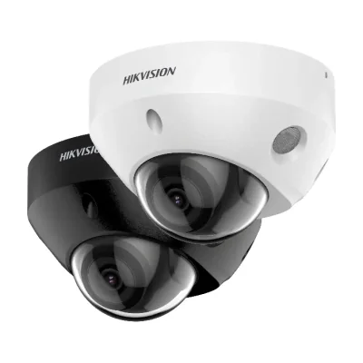 Cameră de supraveghere IP Dome 8 MP AcuSense HIKVISION DS-2CD2586G2-IS(2.8MM)(C), 2.8 mm, IR 30 m, PoE, microfon, White