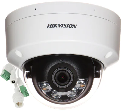 Cameră de supraveghere IP Dome 8 MP AcuSense Smart Hybrid Light HIKVISION DS-2CD2183G2-LIS2U(2.8MM), 2.8 mm, WL 30 m, IR 30 m, PoE, microfon, White