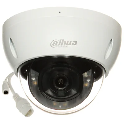 Cameră de supraveghere IP Dome 8 MP Smart Dual Light WizSense DAHUA IPC-HDBW2849E-S-IL-0280B, 2.8 mm, WL 30 m, IR 30 m, PoE, microfon, White