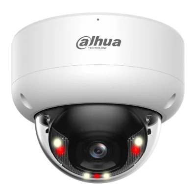 Cameră de supraveghere IP Dome 8 MP Smart Dual Light WizSense DAHUA IPC-HDBW3849E-AS-IL-0280B, 2.8 mm, PoE, microfon, White