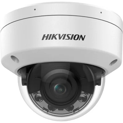 Camera de supraveghere IP Dome 8MP Hikvision DS-2CD2187G2H-LISU(4MM) (EF), lentila fixa 4mm, iluminare min: Color: 0.0005 Lux @ (F1.0, AGC ON), 0 Lux cu lumina alba: 30m, IR 30m, microfon incorporat, interfata audio: 1/1, alarma: 1/1, slot card de me