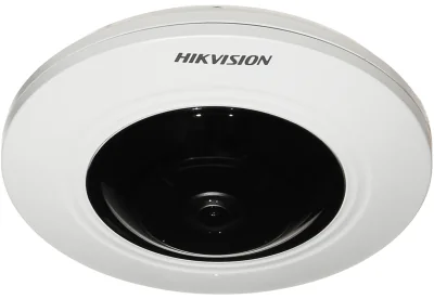 Cameră de supraveghere IP Fisheye 5 MP HIKVISION DS-2CD2955G0-ISU(1.05MM), 1.1 mm, IR 8 m, PoE, microfon, White