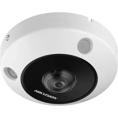 Cameră de supraveghere IP Fisheye 6 MP DeepinView HIKVISION DS-2CD6365G1-IVS(1.16MM), 1.2 mm, IR 15 m, PoE, microfon, difuzor, White