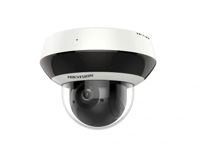 Camera de supraveghere IP Mini Dome PTZ  4X Outdoor 4MP Hikvision DS-2DE2A404IW-DE3/W(C0)(S6)(C), lentila varifocala: 2.8-12mm, iluminare min: Color: 0.005 Lux @ (F1.5, AGC ON), B/W: 0.001 Lux @ (F1.5, AGC ON), 0 Lux cu IR: 20m, microfon incorporat, 